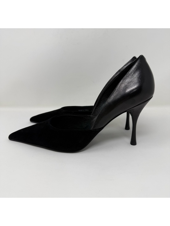 New Jeffrey Campbell Volturi Pump Black Suede Combo Sz 7 - Picture 5 of 12
